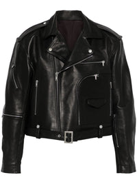 RICK OWENS - Men Giacca Pelle Cropped Jumbo Bauhaus Stooges Jacket