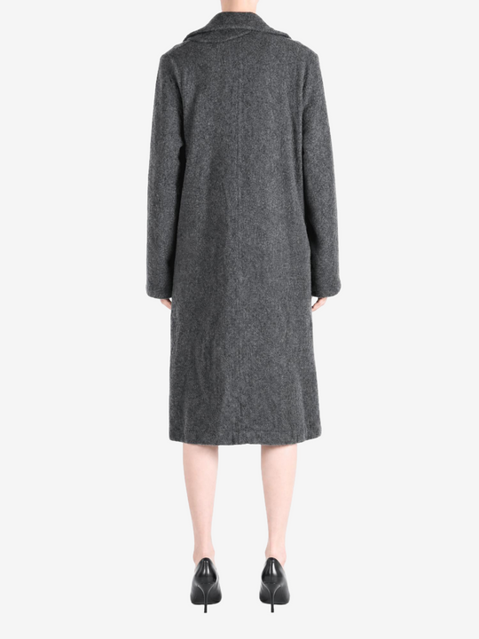 Grey jacket, full body view