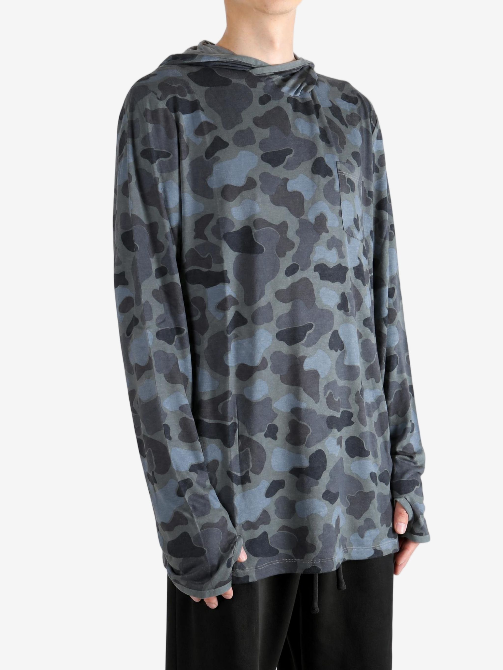 Black hoodie, full body view