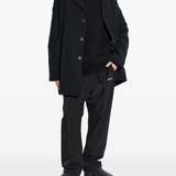 black sweater, full body view