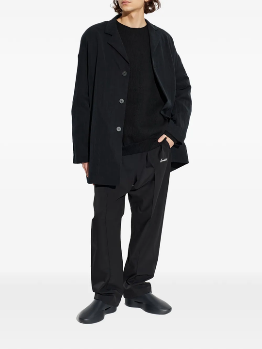 black sweater, full body view