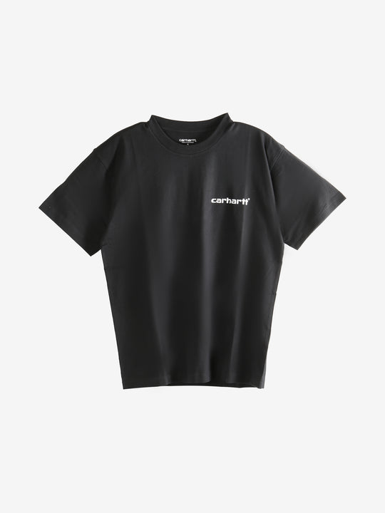 Black t-shirt,back view