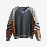 Grey jumper, front view