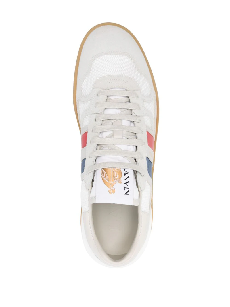 Lanvin Clay panelled low-top sneakers - White