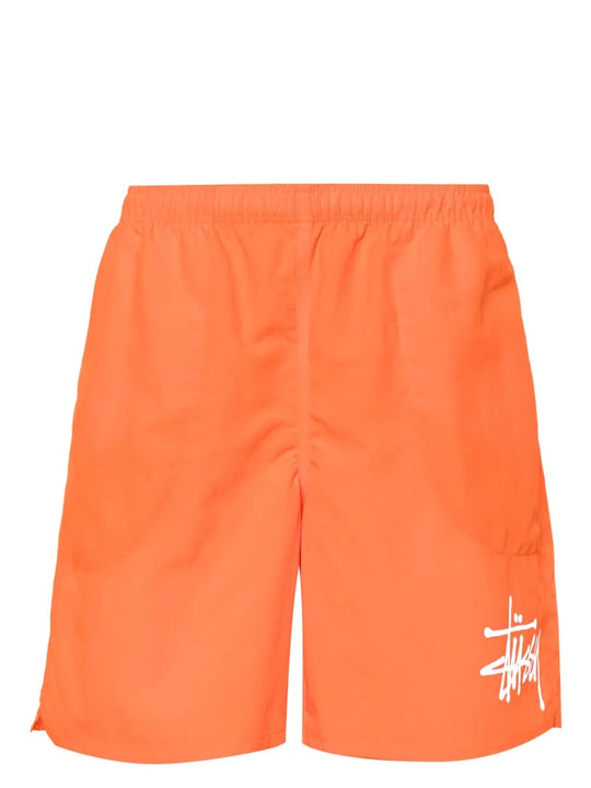 Orange shorts, front view