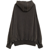 Grey hoodie,back view