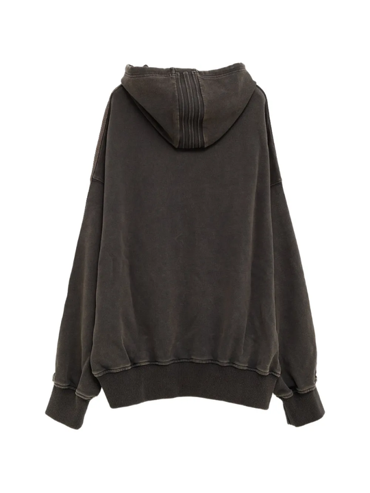 Grey hoodie,back view