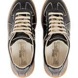 Brown shoes, top view