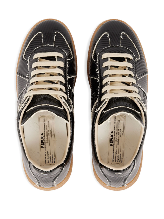 Brown shoes, top view