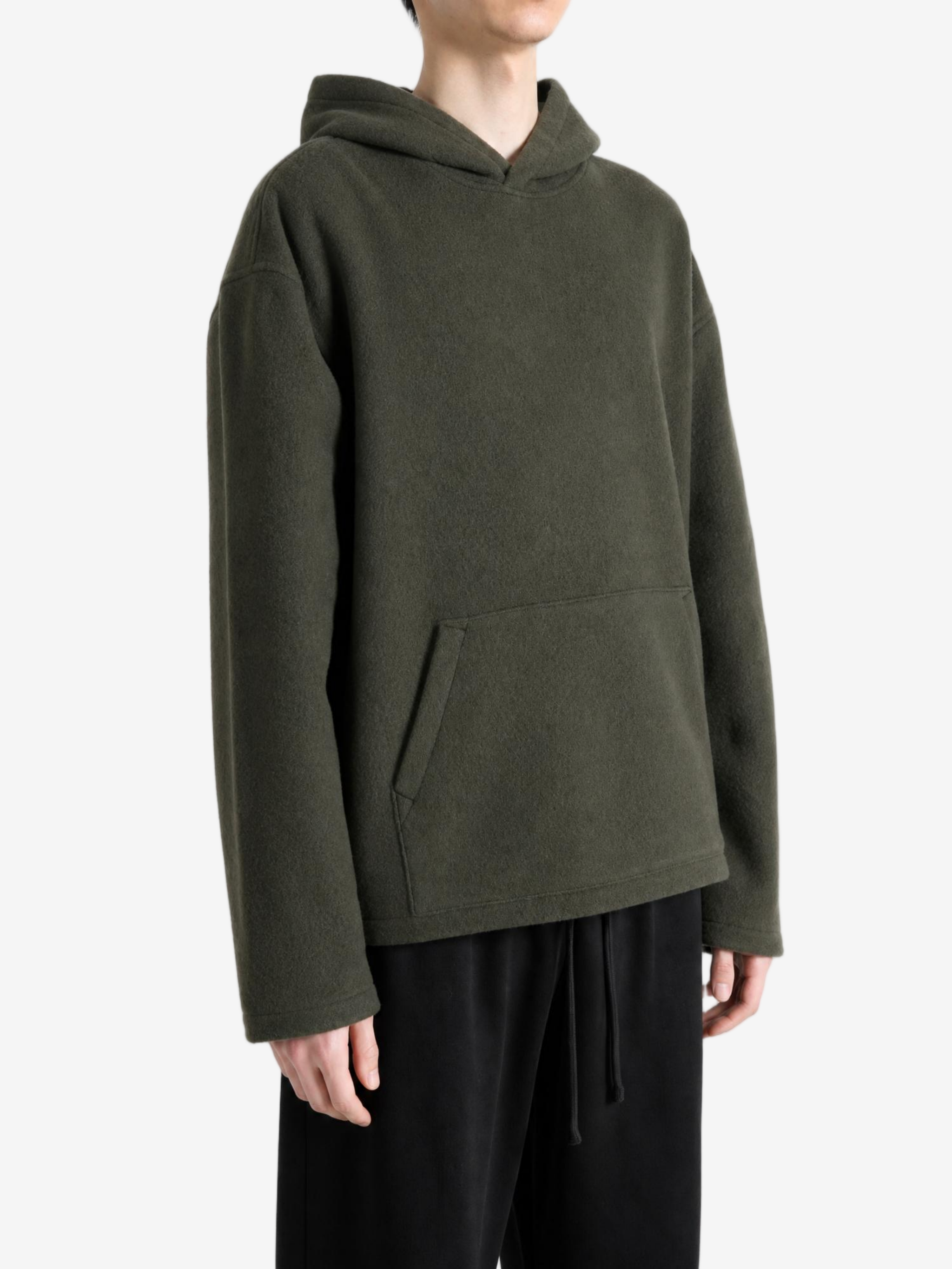 Green top, full body view