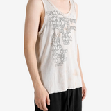 SAITOS - Men Saitos Faded Text Tank