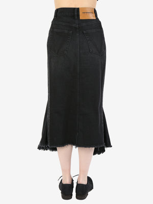 VETEMENTS - Women Denim Midi Skirt