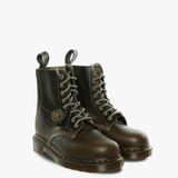 Brown boots, side view