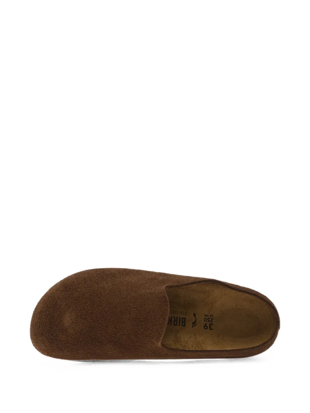 Brown sandals, side view