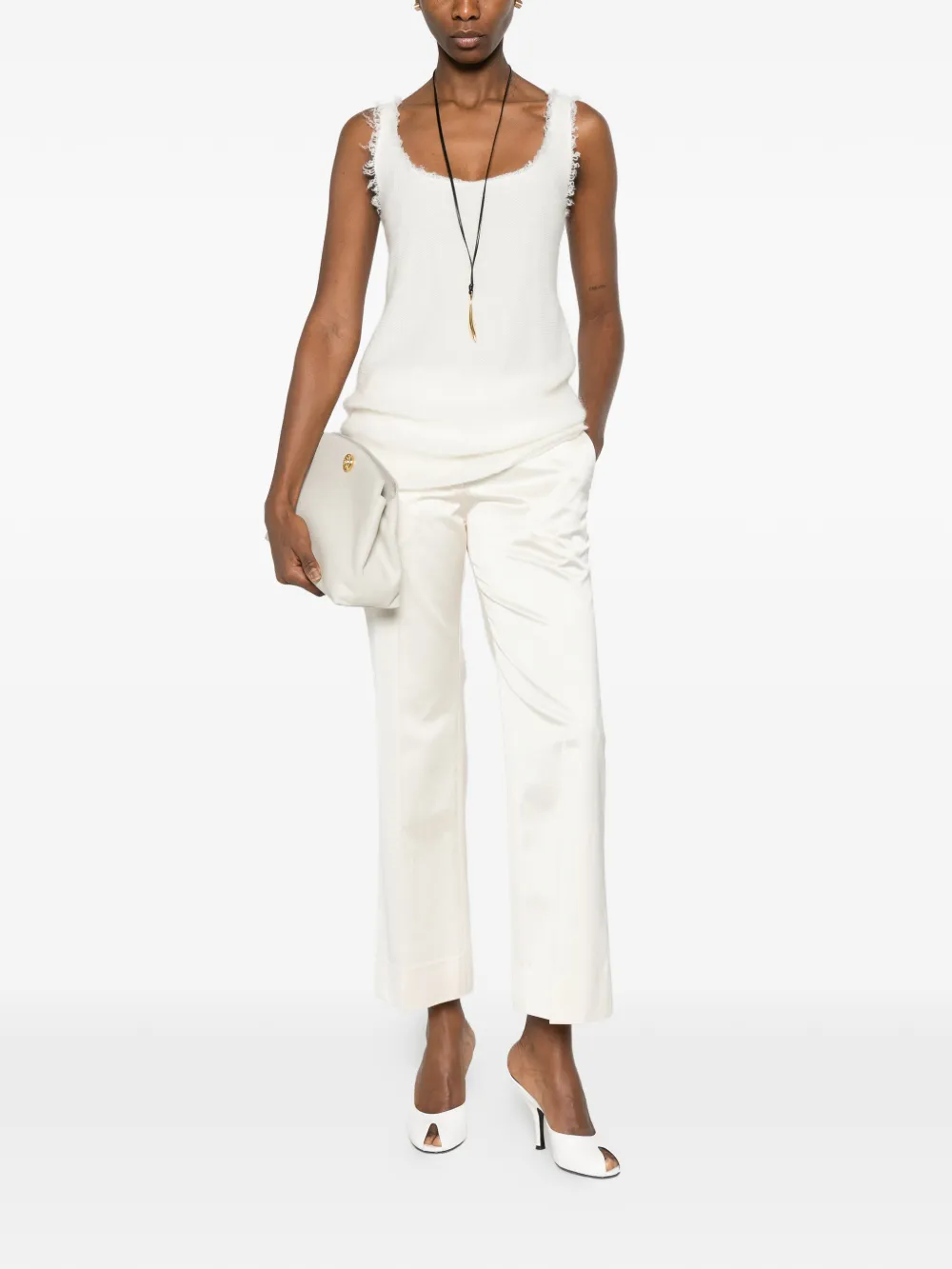 White tops, full body view