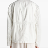 Tan jacket, full body view