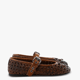 Brown shoes, side view