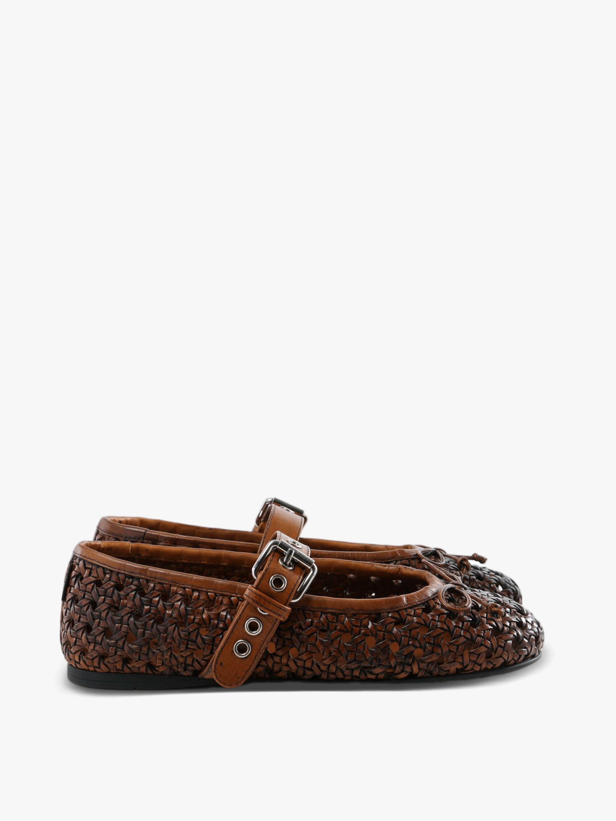 Brown shoes, side view
