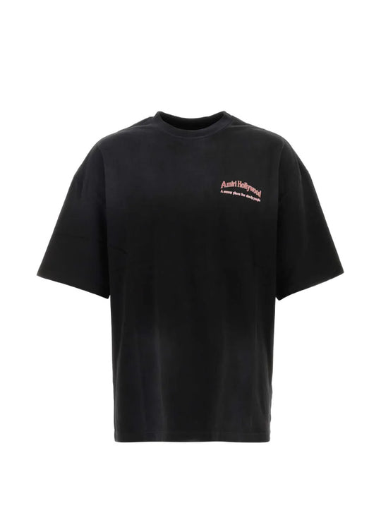 Black t-shirt, front view