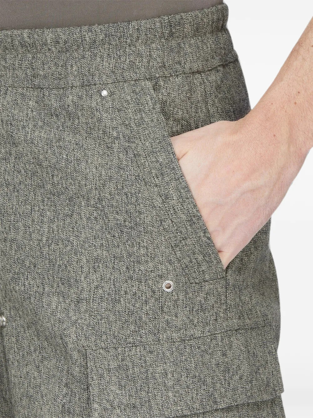 Close up of Grey pants, showing detail