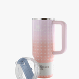 Pink product, front view
