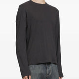 Black knitwear, full body view