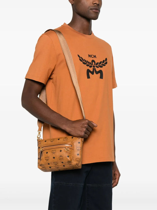Tan bag, front view