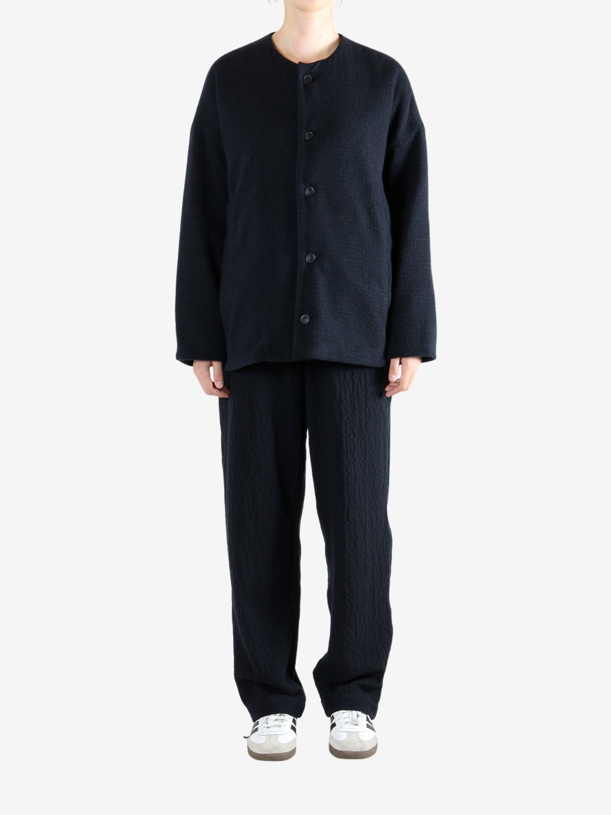 Black jacket,full body view