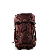 Burgundy bag, front view