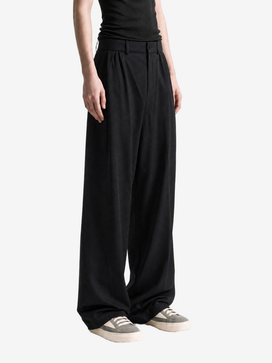 Black pants, full body view