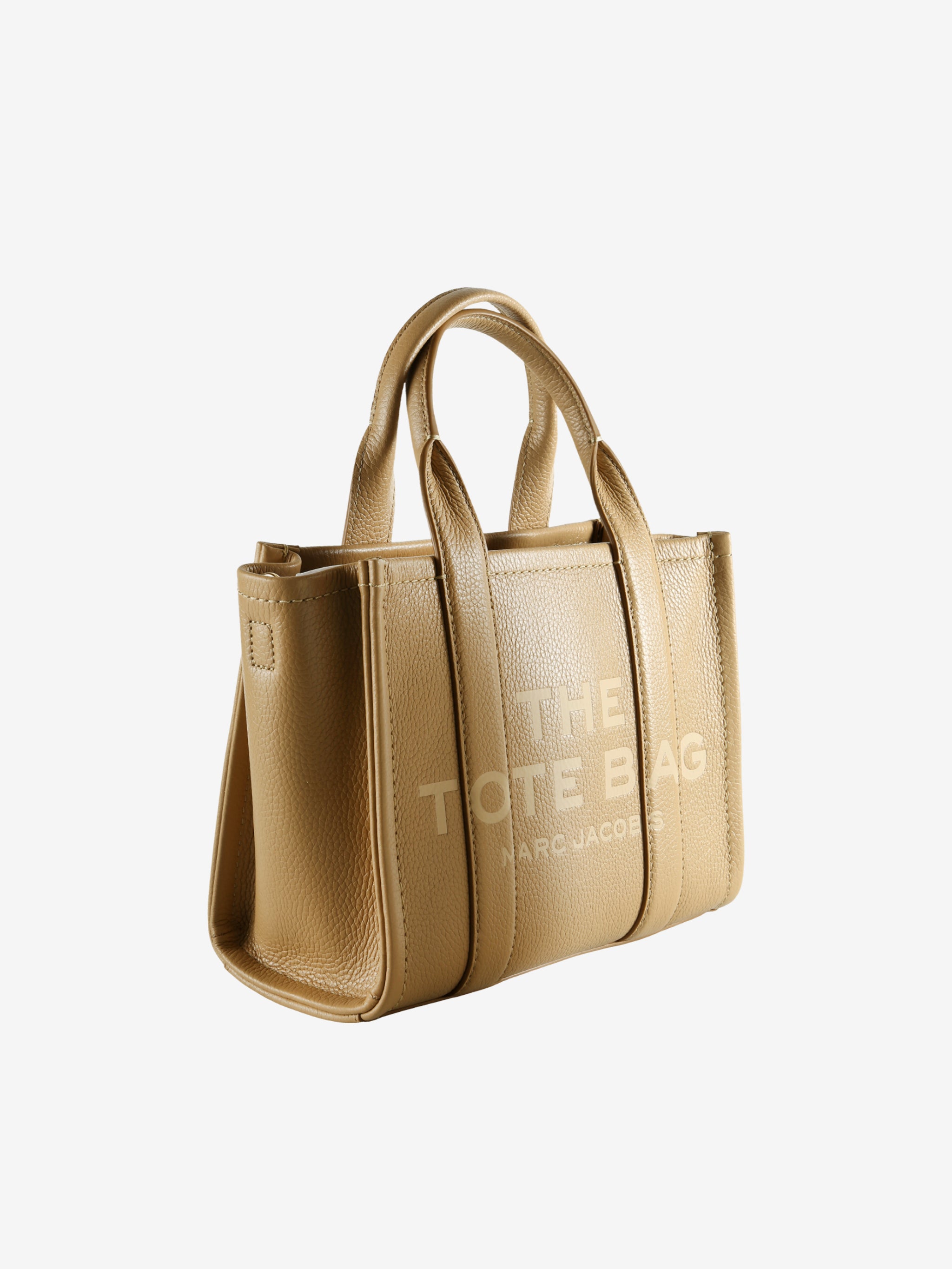 Tan bag, side view
