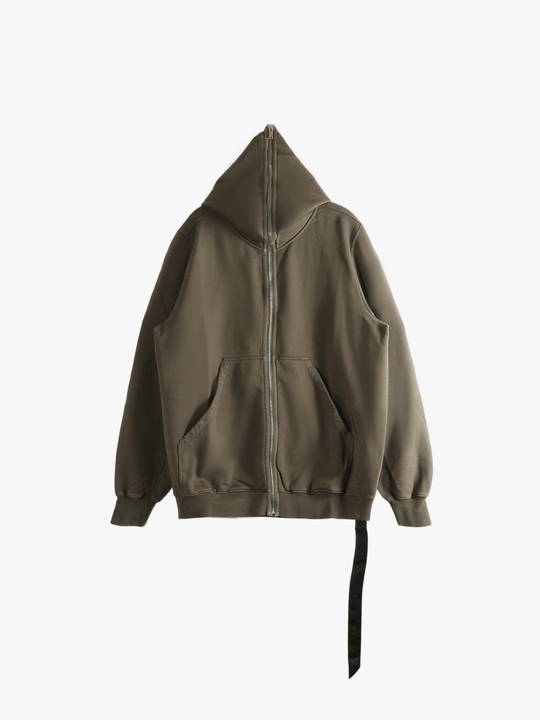 Grey hoodie, front view