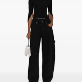 black jeans, full body view