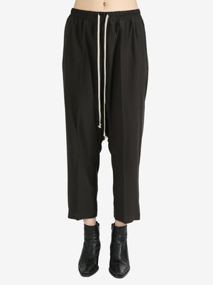 RICK OWENS - Women Drawstring Cropped Pants