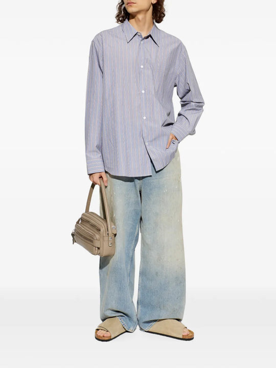Tan sandals, full body view