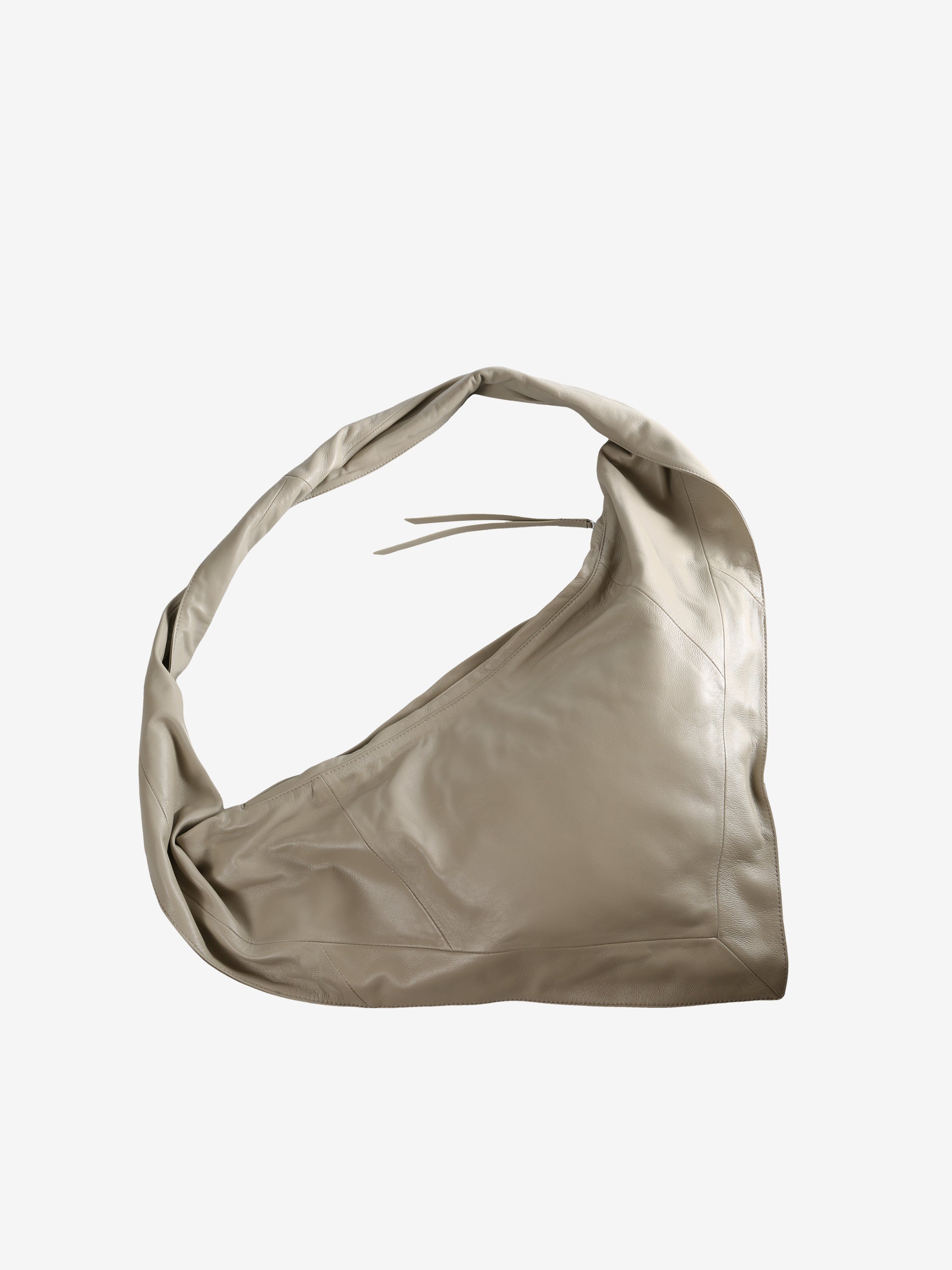 Tan bag, front view