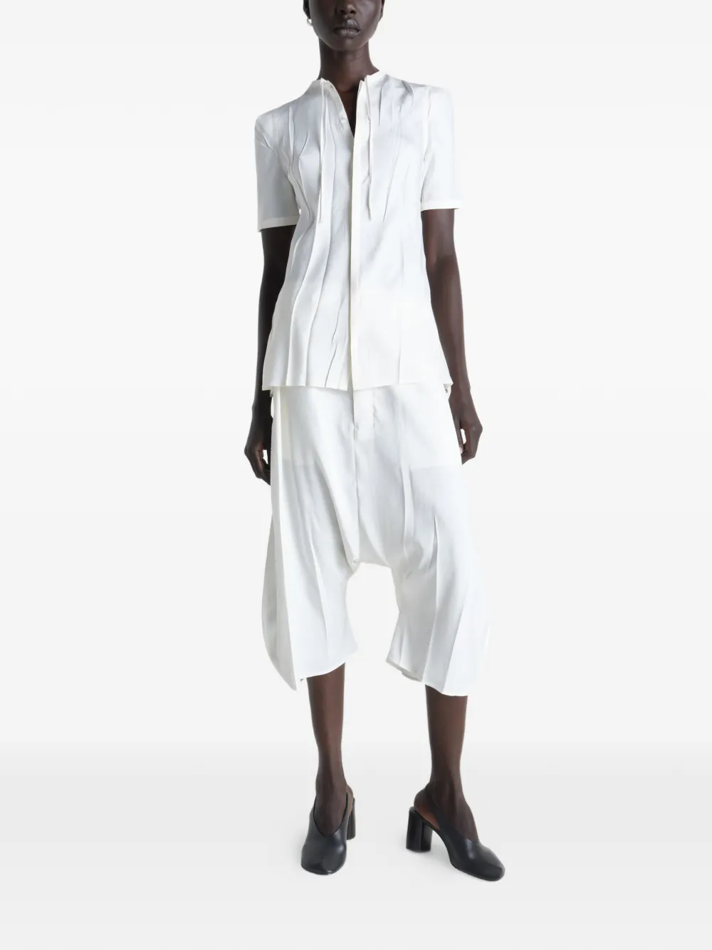 White shirt, full body view