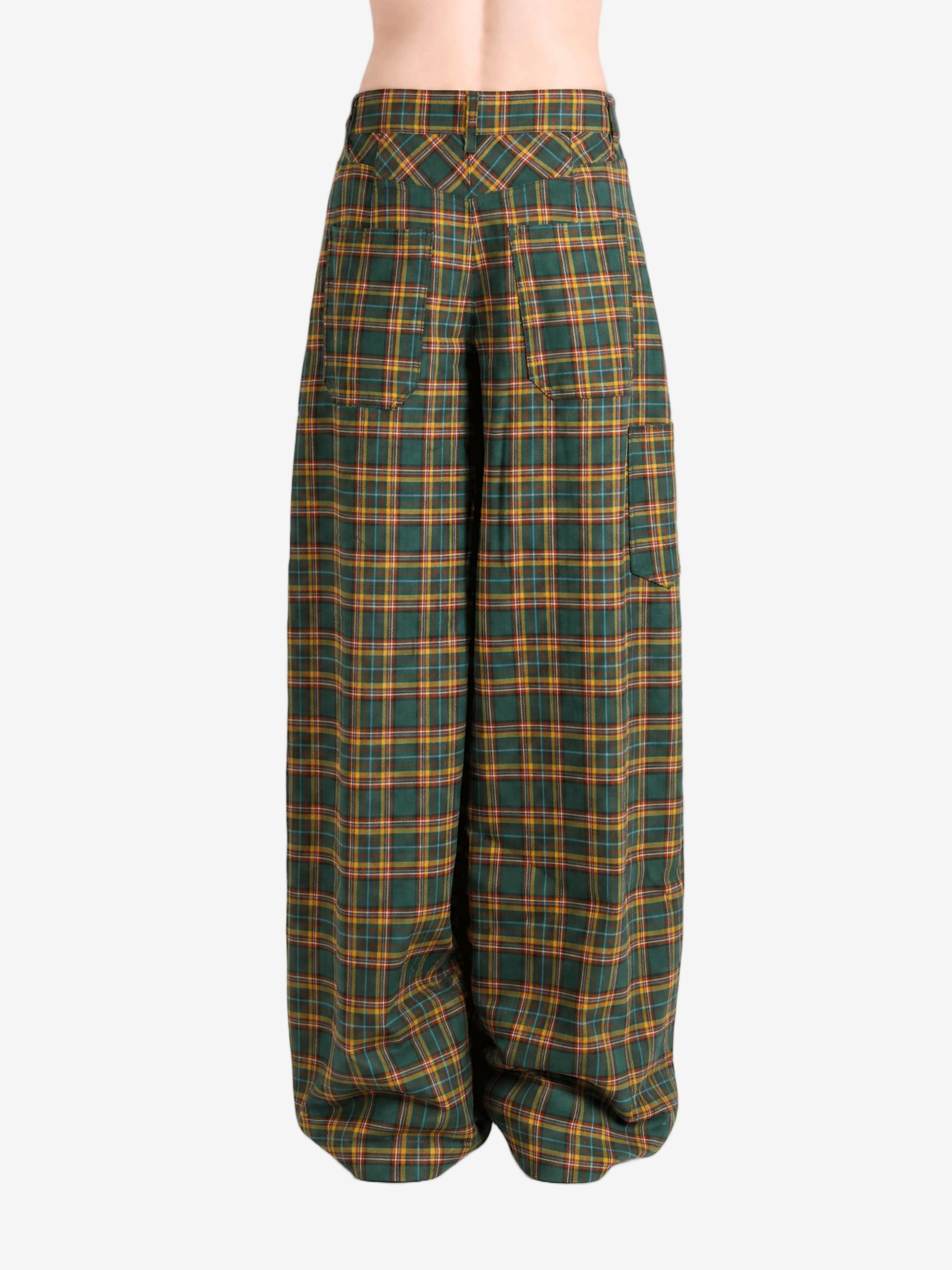 Green pants, front view
