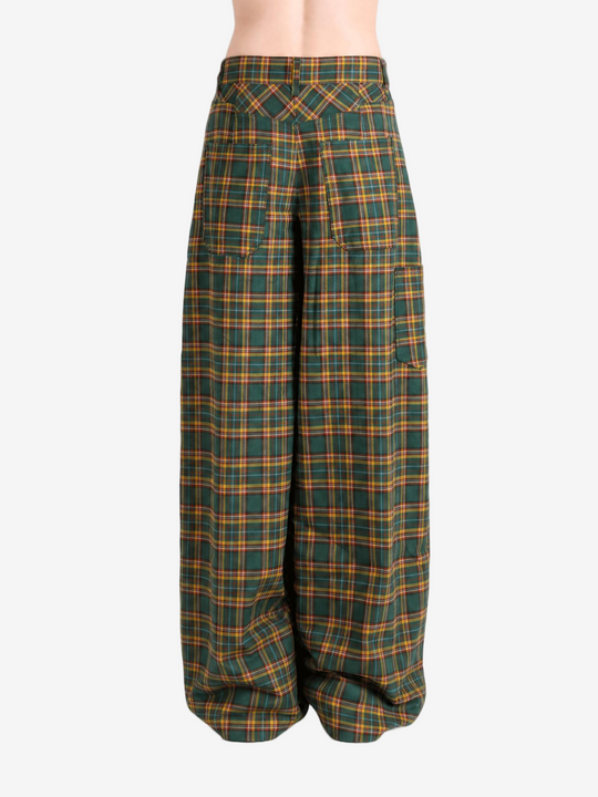 Green pants, front view