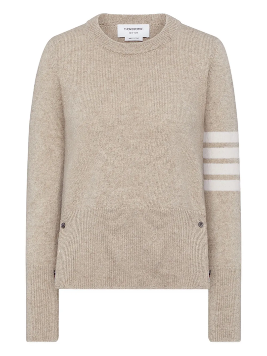 tan knitwear, front view