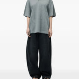 ALEXANDER WANG - Unisex Allover Hotfix Short Sleeve Polo Tee