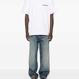 white t-shirt, full body view