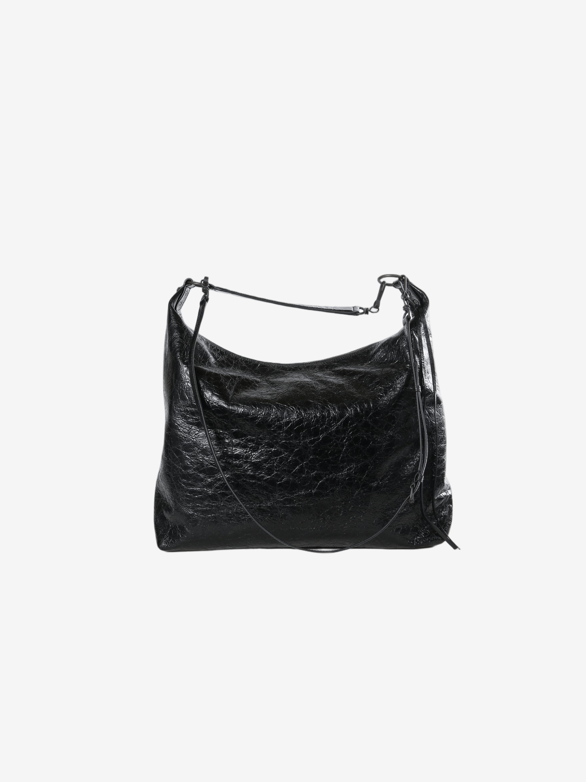 Black handbag,front view