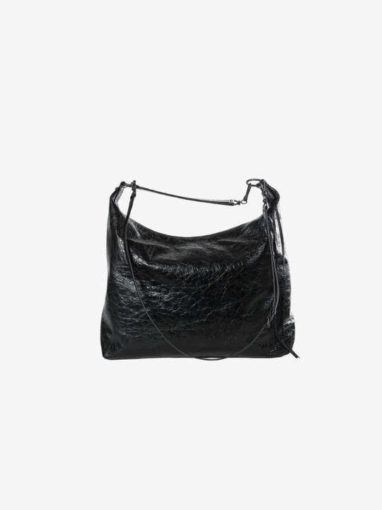 Black handbag,front view