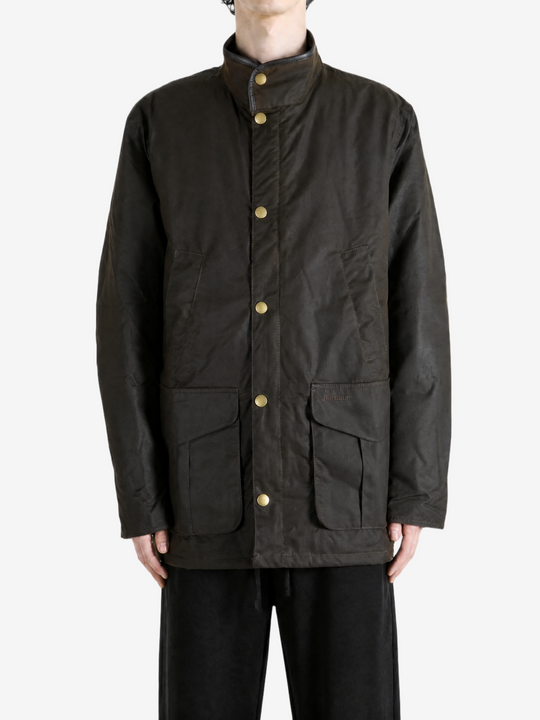 Brown jacket, full body view