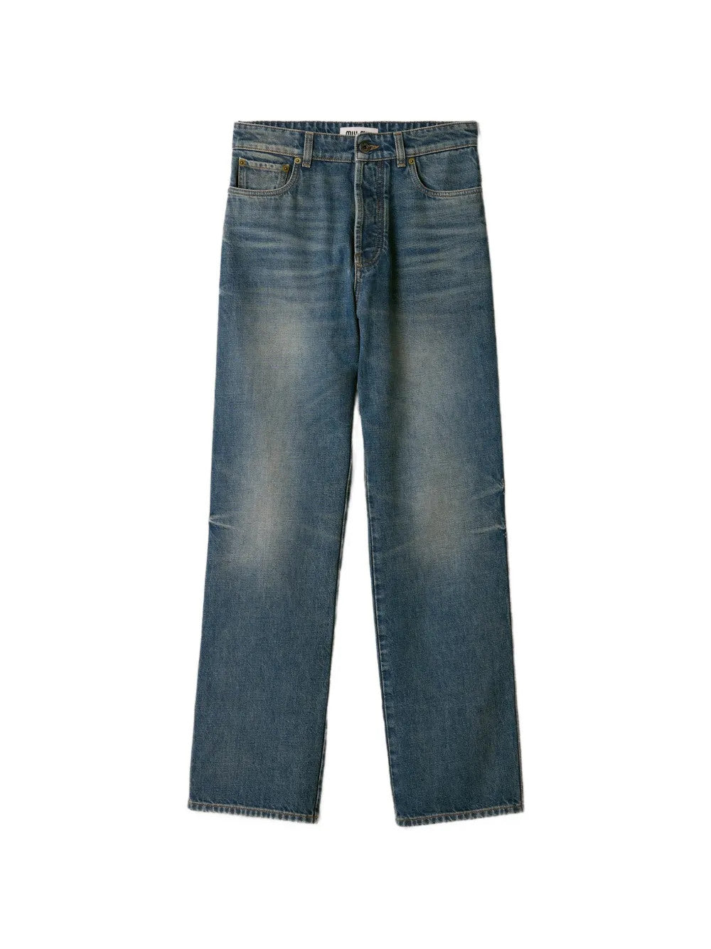 Blue jeans, front view