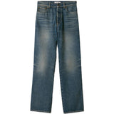 Blue jeans, front view