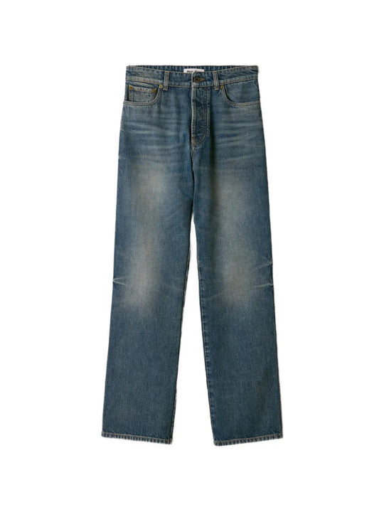Blue jeans, front view