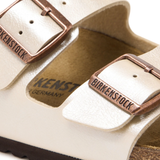 Close up of White sandals, showing detail