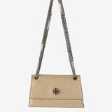 Tan bags, front view